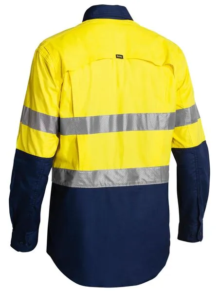Bisley BS6415T Work Fit X Airflow Taped Hi-Vis Ripstop Shirt
