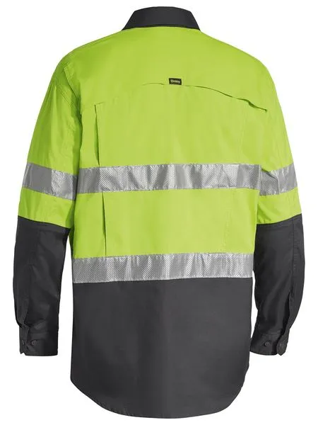 Bisley BS6415T Work Fit X Airflow Taped Hi-Vis Ripstop Shirt