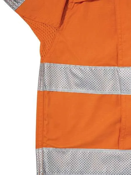 Bisley BS6415T Work Fit X Airflow Taped Hi-Vis Ripstop Shirt