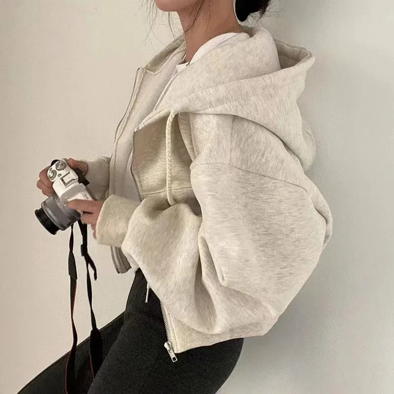 Blair - Fashion Zipper Hooded Sweatshirt
