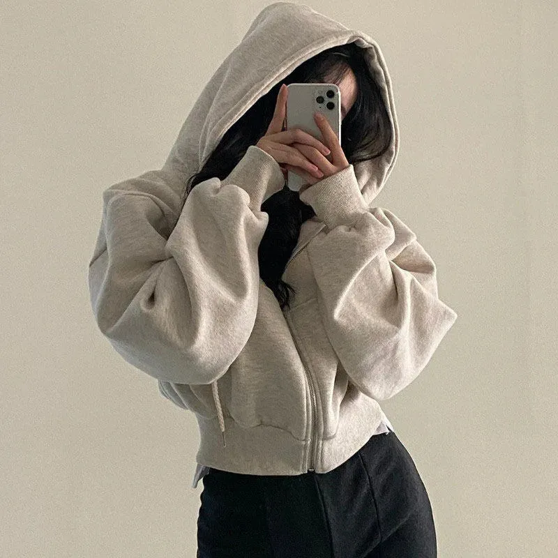 Blair - Fashion Zipper Hooded Sweatshirt