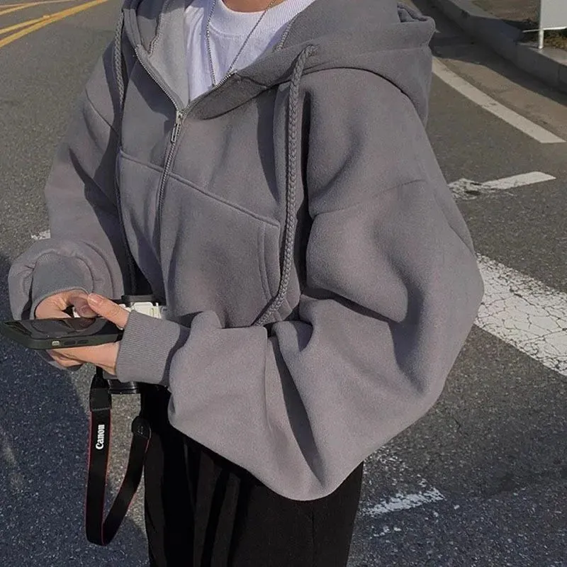 Blair - Fashion Zipper Hooded Sweatshirt
