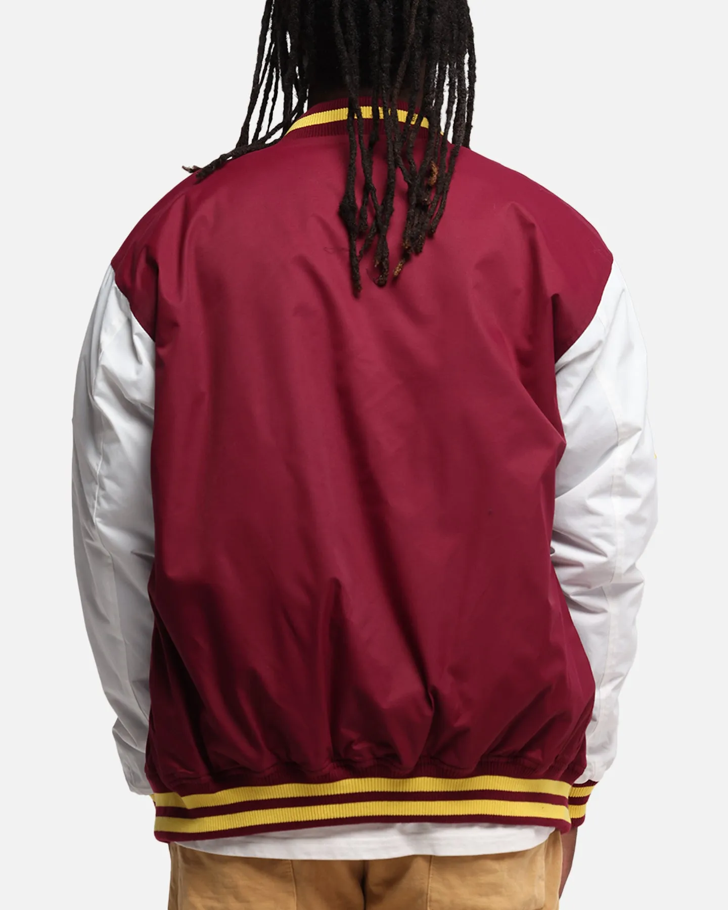 Bleacher Athletic Brisbane Broncos NRL 1908 Baseball Varsity Jacket Official Team Colour
