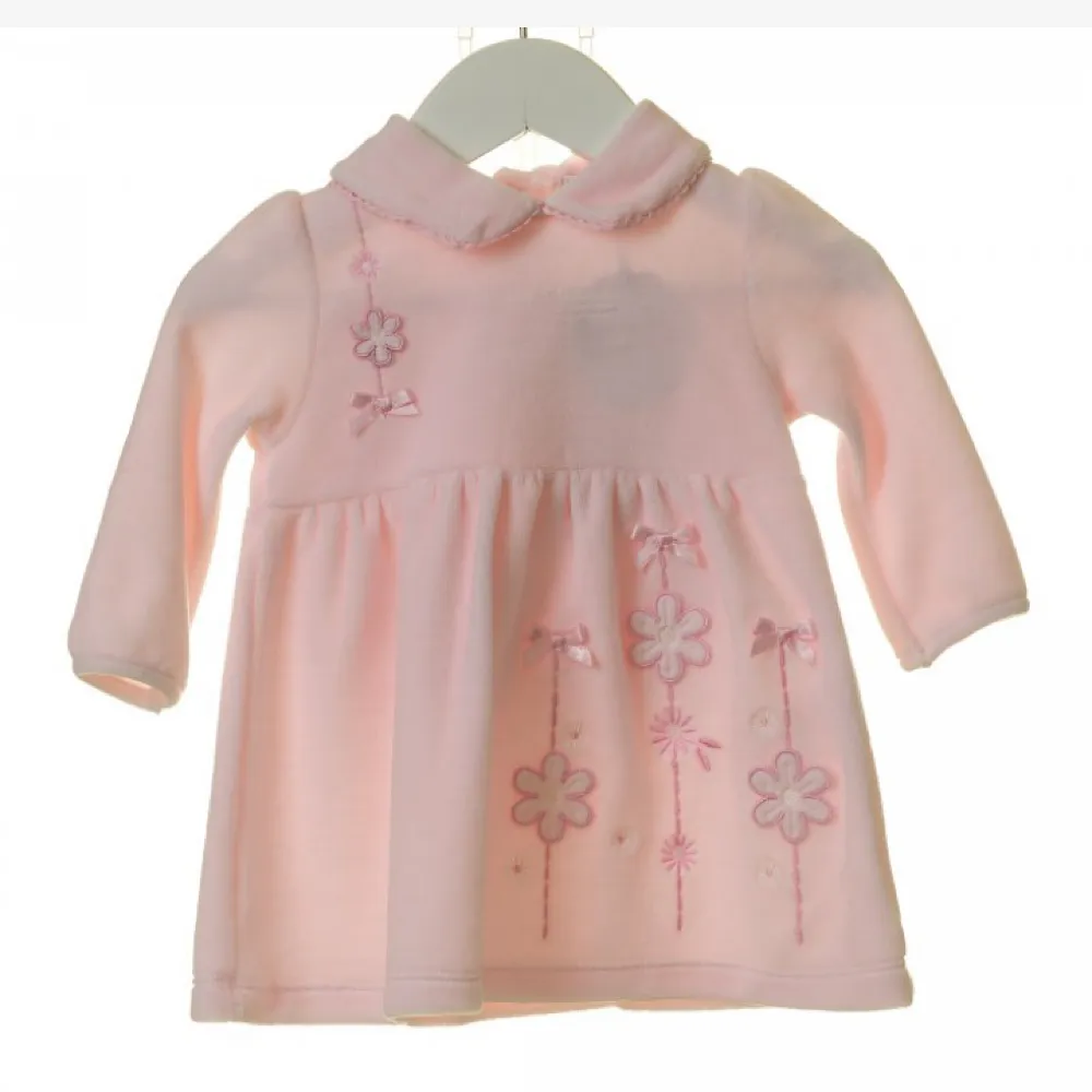 Blues Baby velour pink dress set