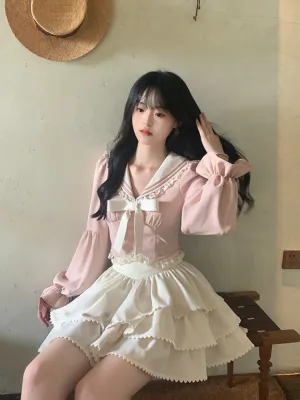 Blush Belle Sailor Blouse