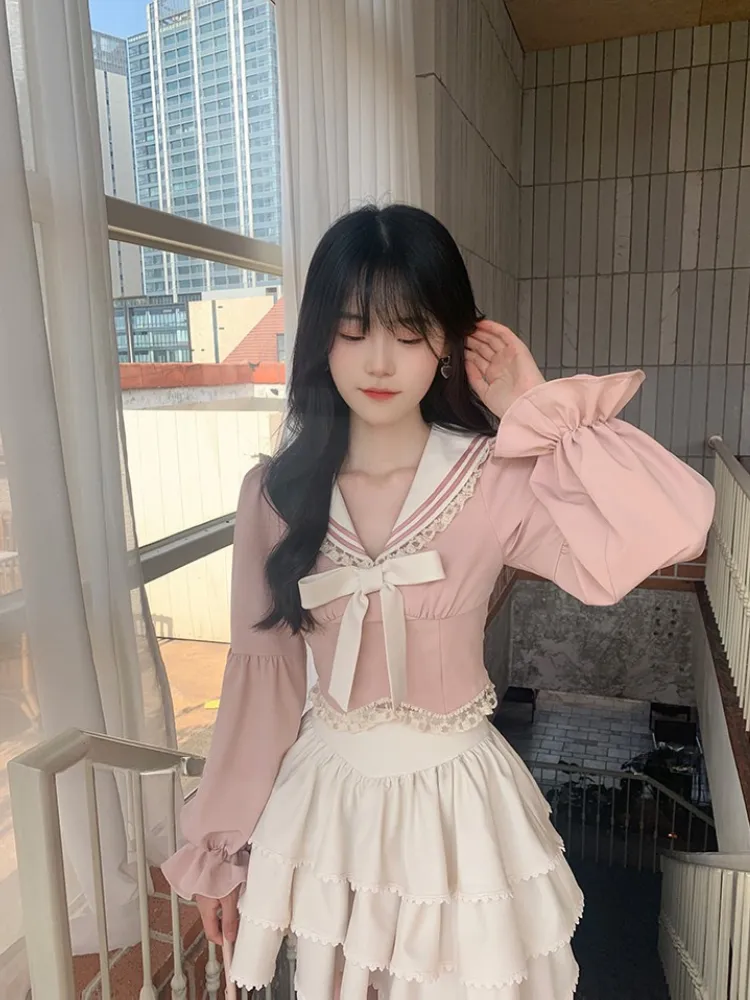 Blush Belle Sailor Blouse
