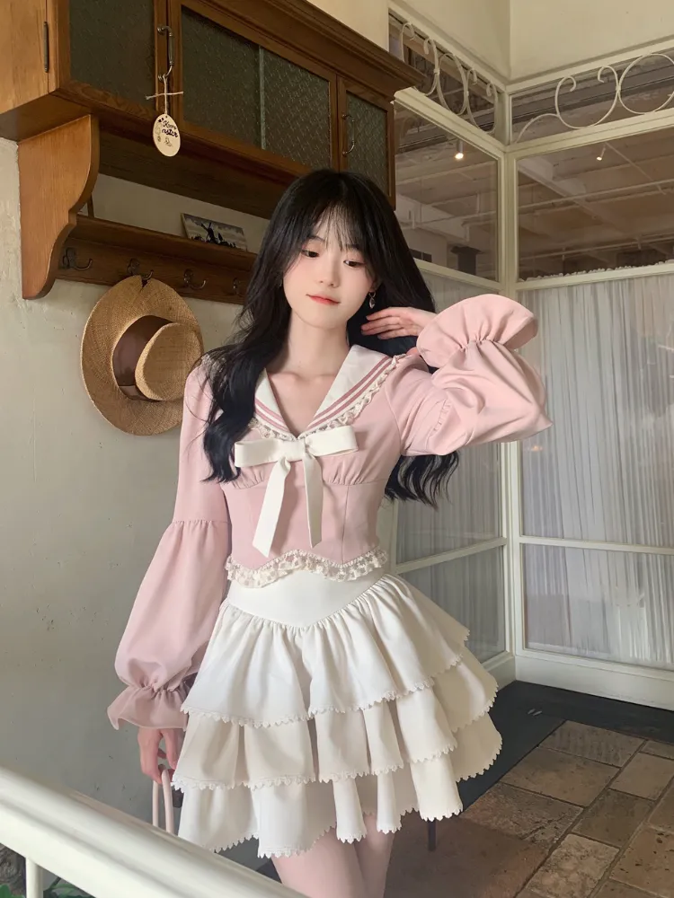Blush Belle Sailor Blouse