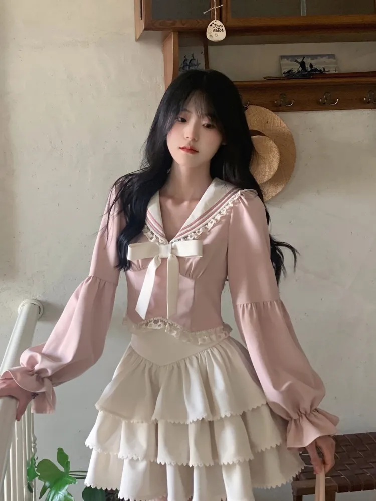 Blush Belle Sailor Blouse
