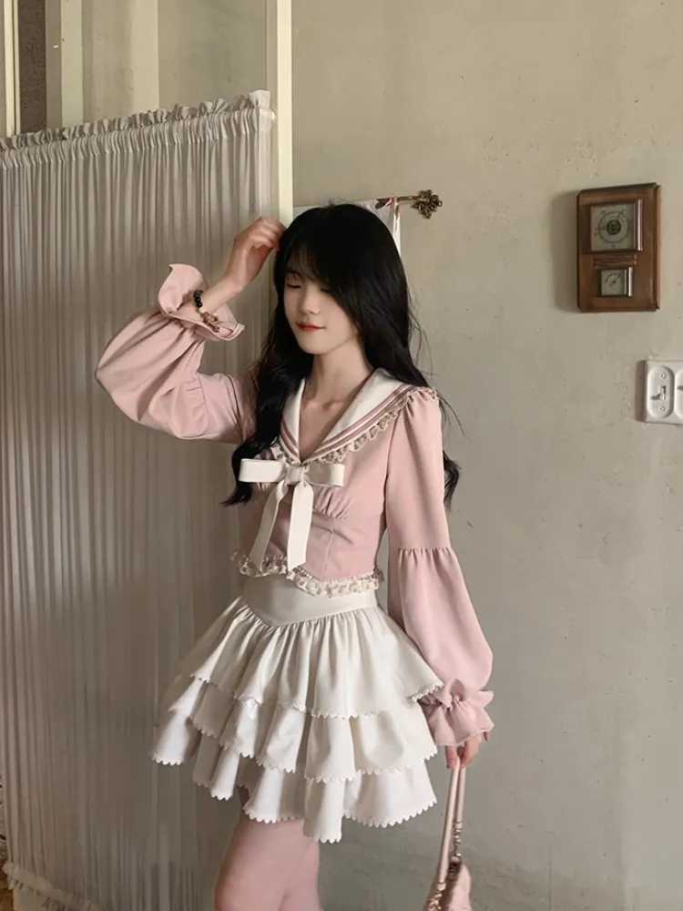 Blush Belle Sailor Blouse