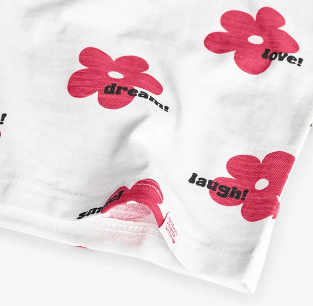 Boboli Red Flowers Tee