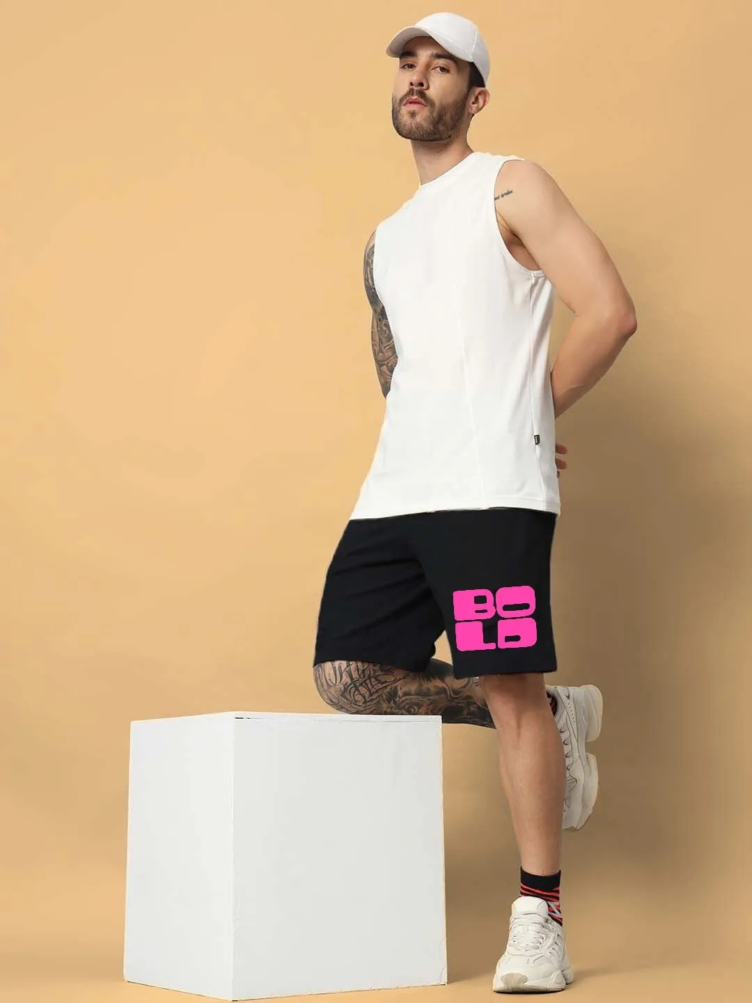 Bold Regular Fit Shorts (Black)