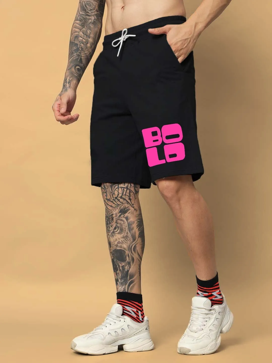 Bold Regular Fit Shorts (Black)