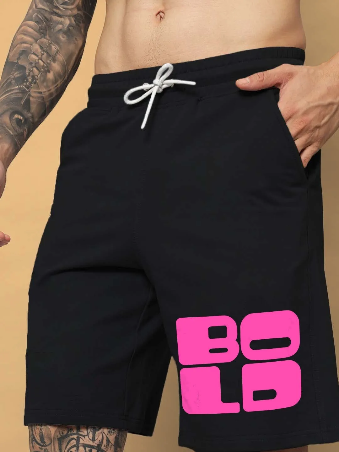 Bold Regular Fit Shorts (Black)