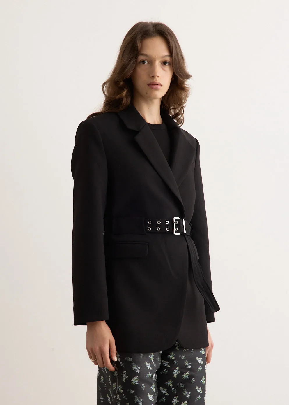 Bonded Crepe Blazer