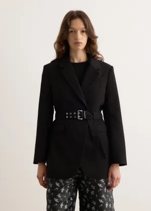 Bonded Crepe Blazer