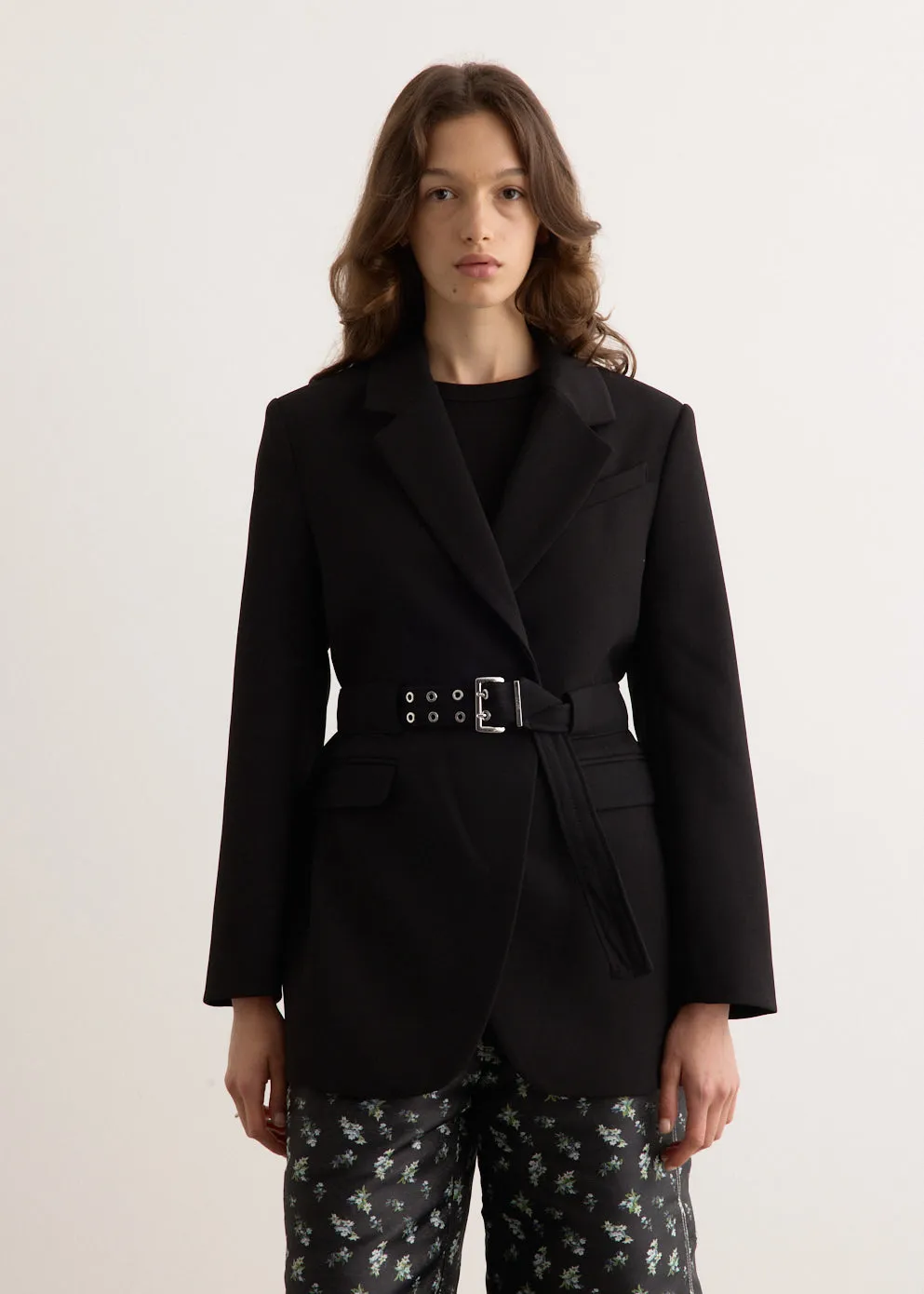 Bonded Crepe Blazer