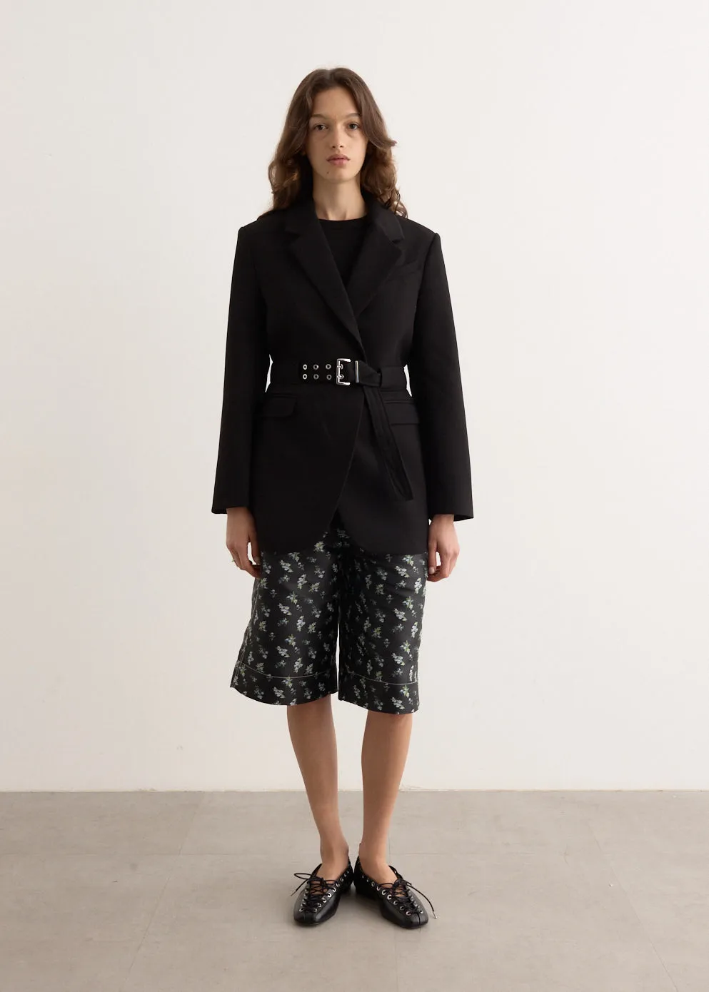 Bonded Crepe Blazer
