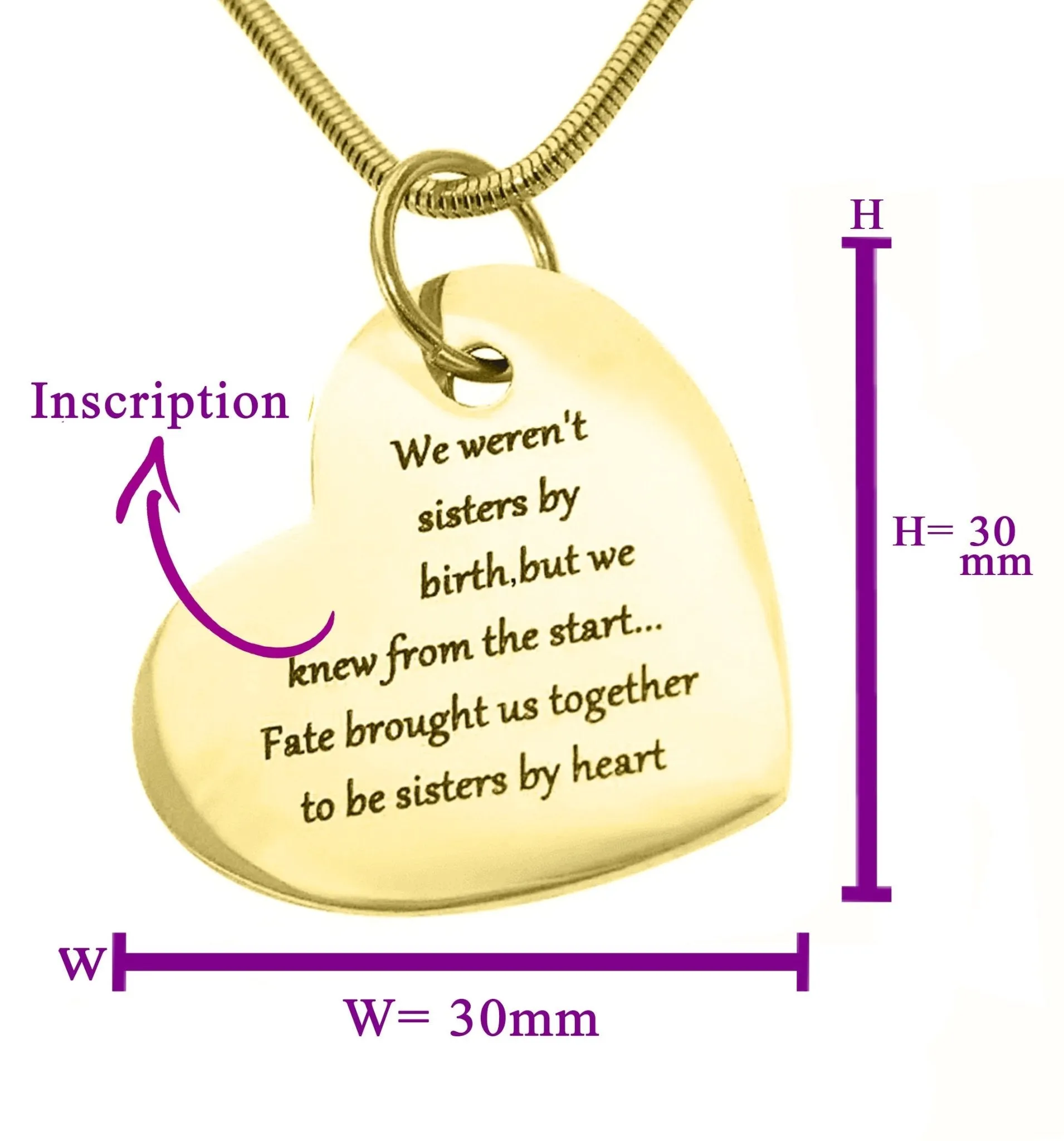 Bottom of My Heart Necklace