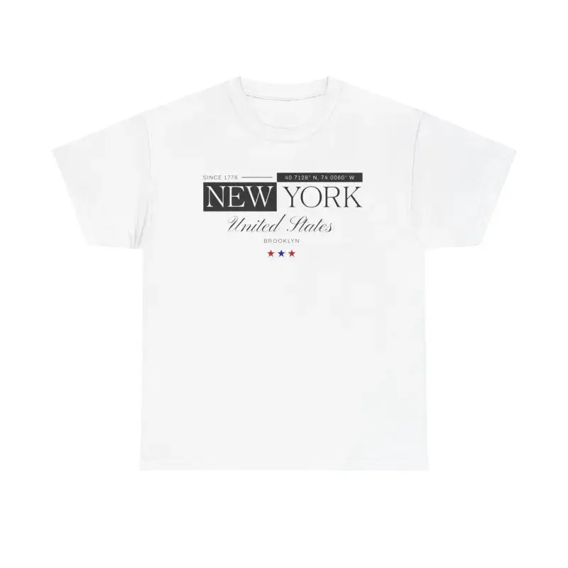 Brooklyn Heavy Cotton Tee for Casual Cool Vibes