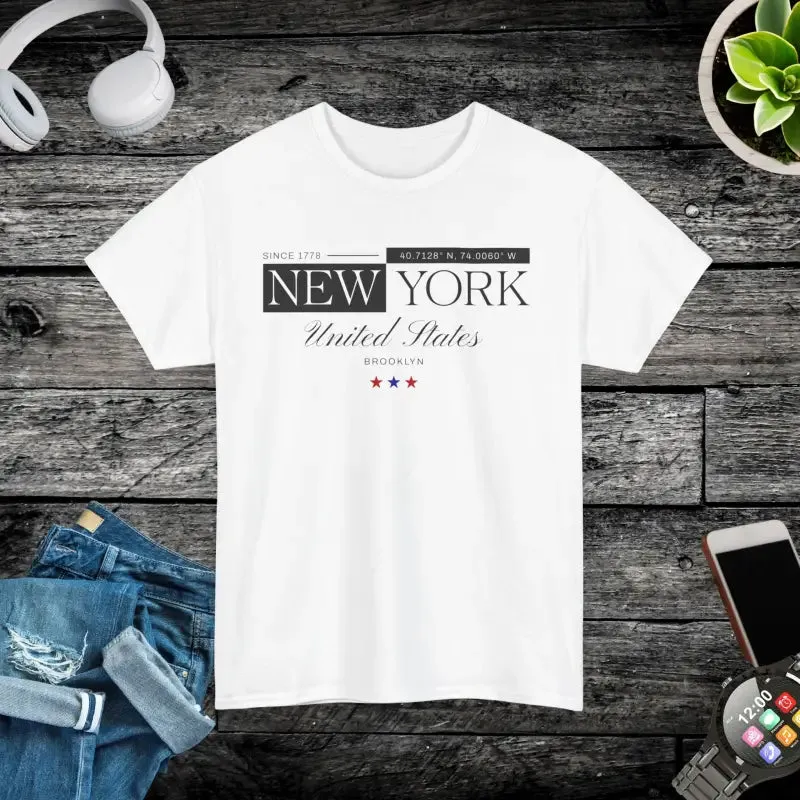 Brooklyn Heavy Cotton Tee for Casual Cool Vibes