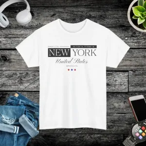 Brooklyn Heavy Cotton Tee for Casual Cool Vibes