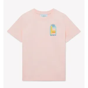 Casablanca Pink Cotton Men T-Shirt