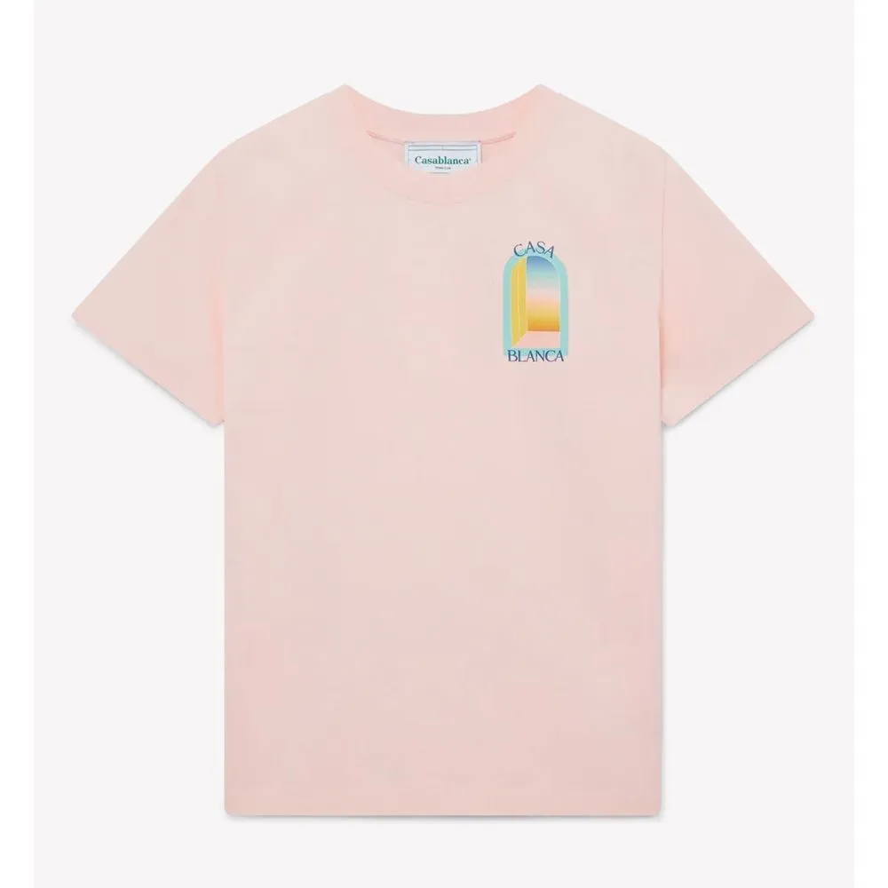 Casablanca Pink Cotton Men T-Shirt