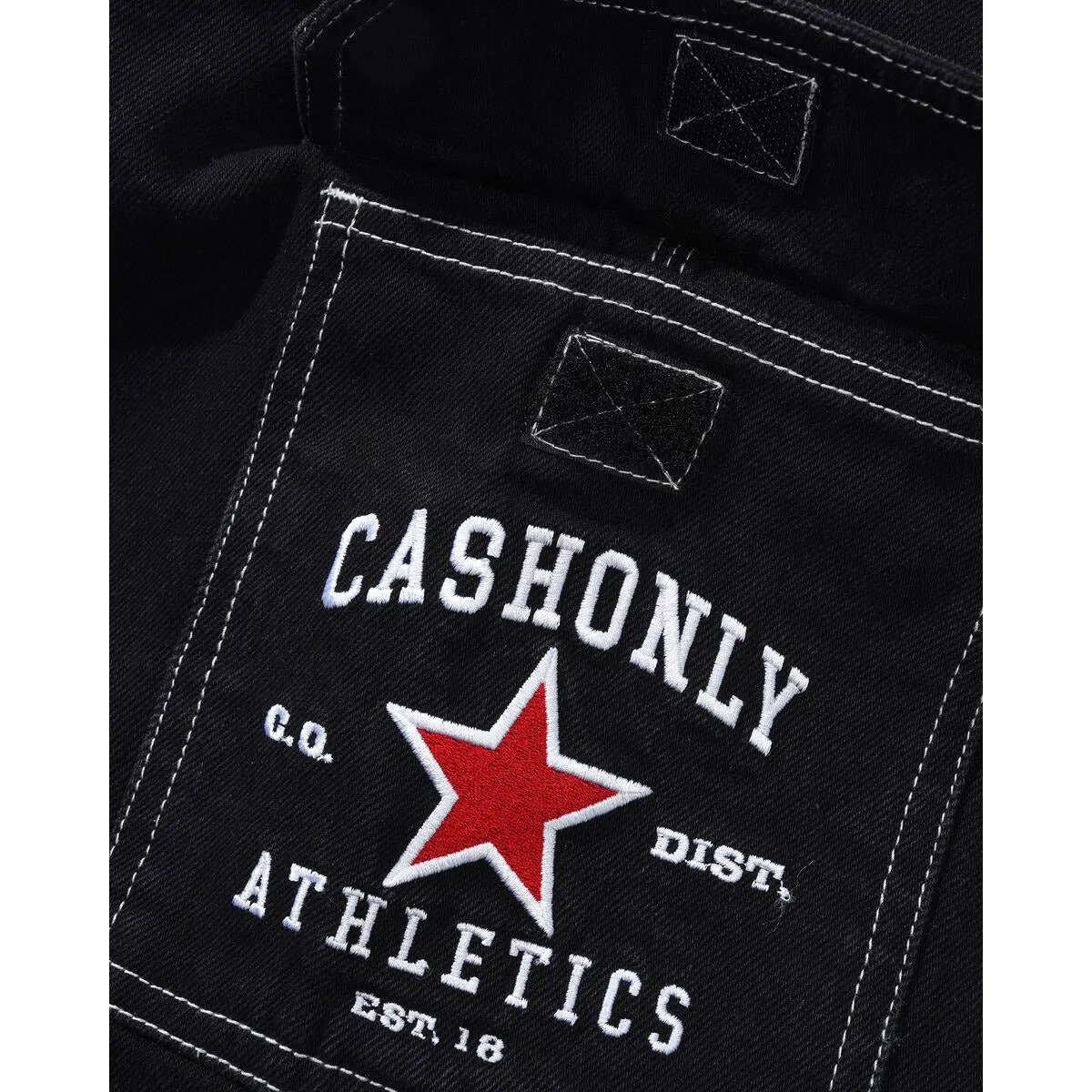 Cash Only - Athletics Denim Shorts Washed Black