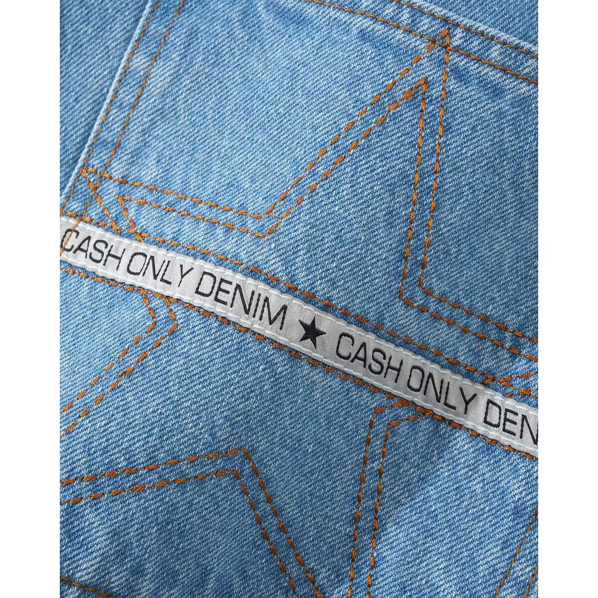 Cash Only - Athletics Denim Shorts Washed Indigo