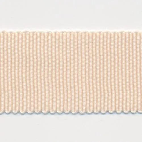 Chambray Grosgrain Ribbon #1 Off White & Light Beige