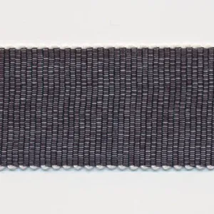 Chambray Grosgrain Ribbon #11 Off White & Deep Purple