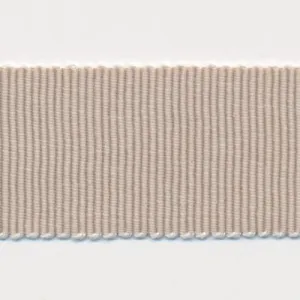 Chambray Grosgrain Ribbon #4 Off White & Beige