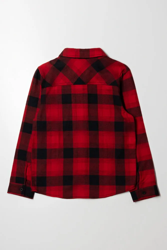 Check Shirt Black & Red