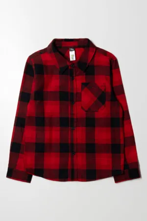 Check Shirt Black & Red