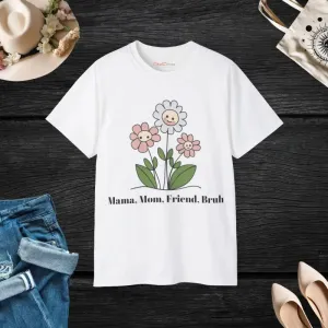 Chic Modern Fashion Unisex Cotton Tee for Moms