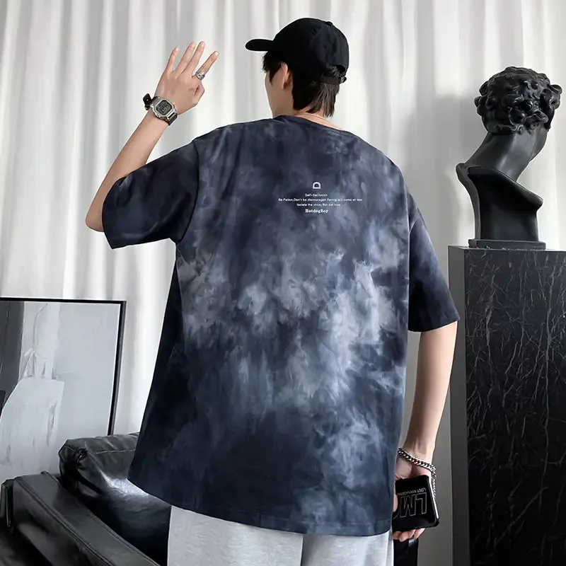 Chic Tie Dye T-Shirts for Men and Couples - Oversize Casual