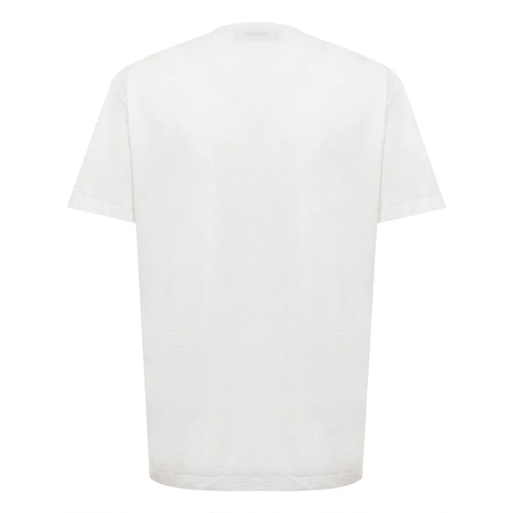 Chic White Cotton Staple Tee