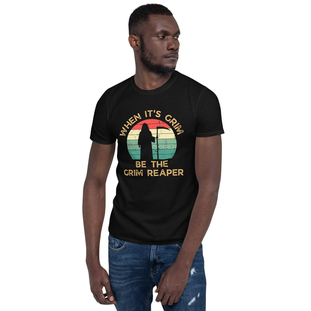 Chiefs Grim Reaper Short-Sleeve Unisex T-Shirt, When It's Grim, Be The Grim Reaper Retro Vintage Shirt
