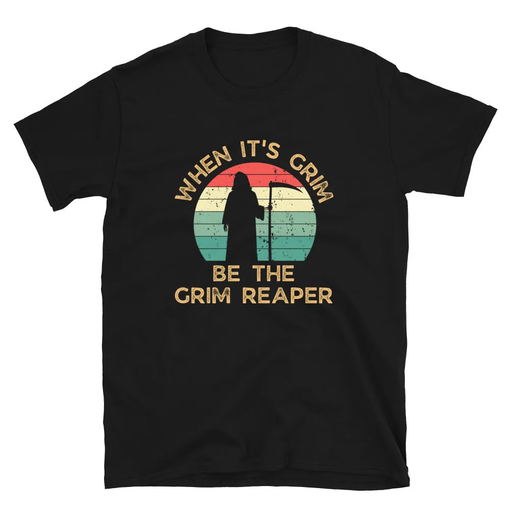 Chiefs Grim Reaper Short-Sleeve Unisex T-Shirt, When It's Grim, Be The Grim Reaper Retro Vintage Shirt