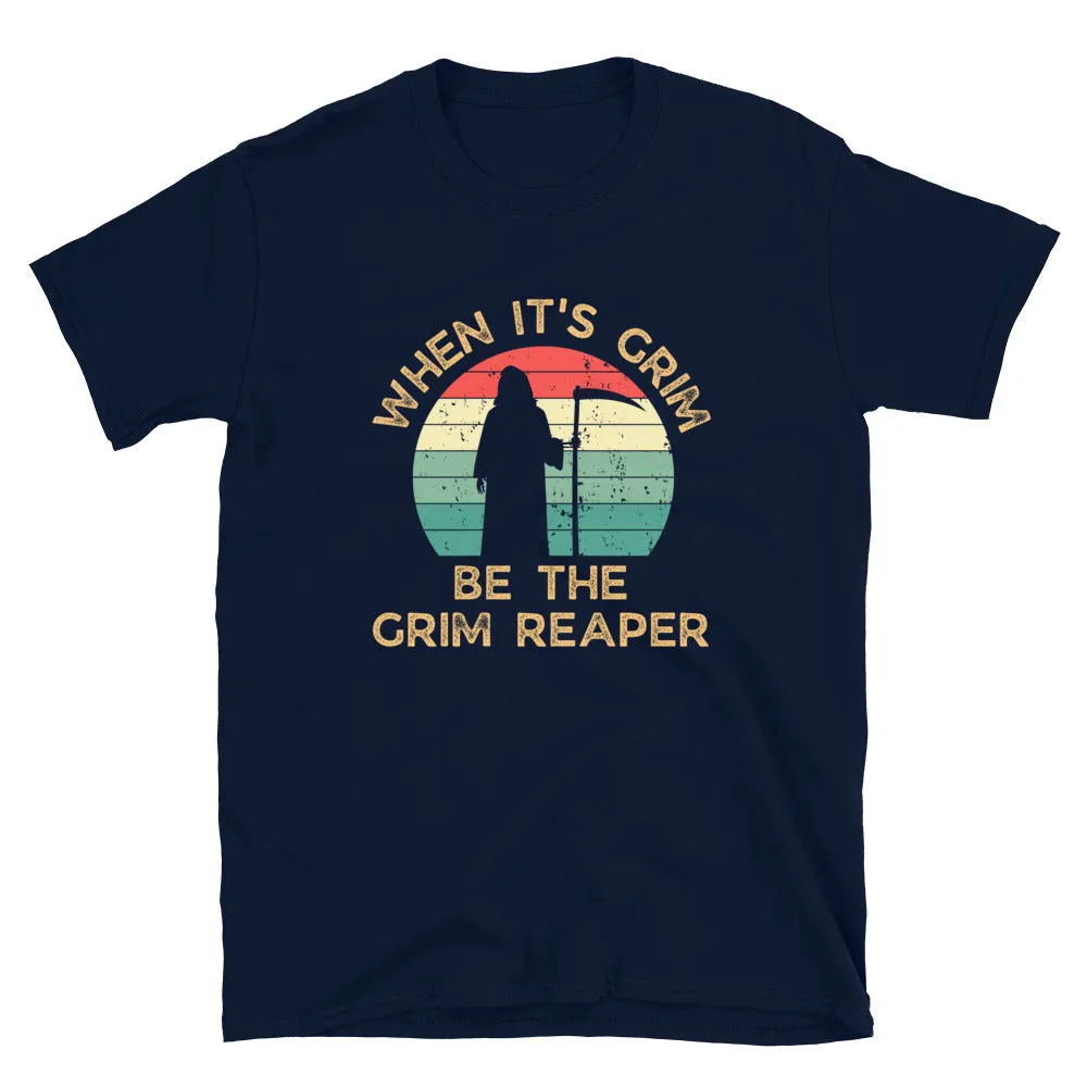 Chiefs Grim Reaper Short-Sleeve Unisex T-Shirt, When It's Grim, Be The Grim Reaper Retro Vintage Shirt