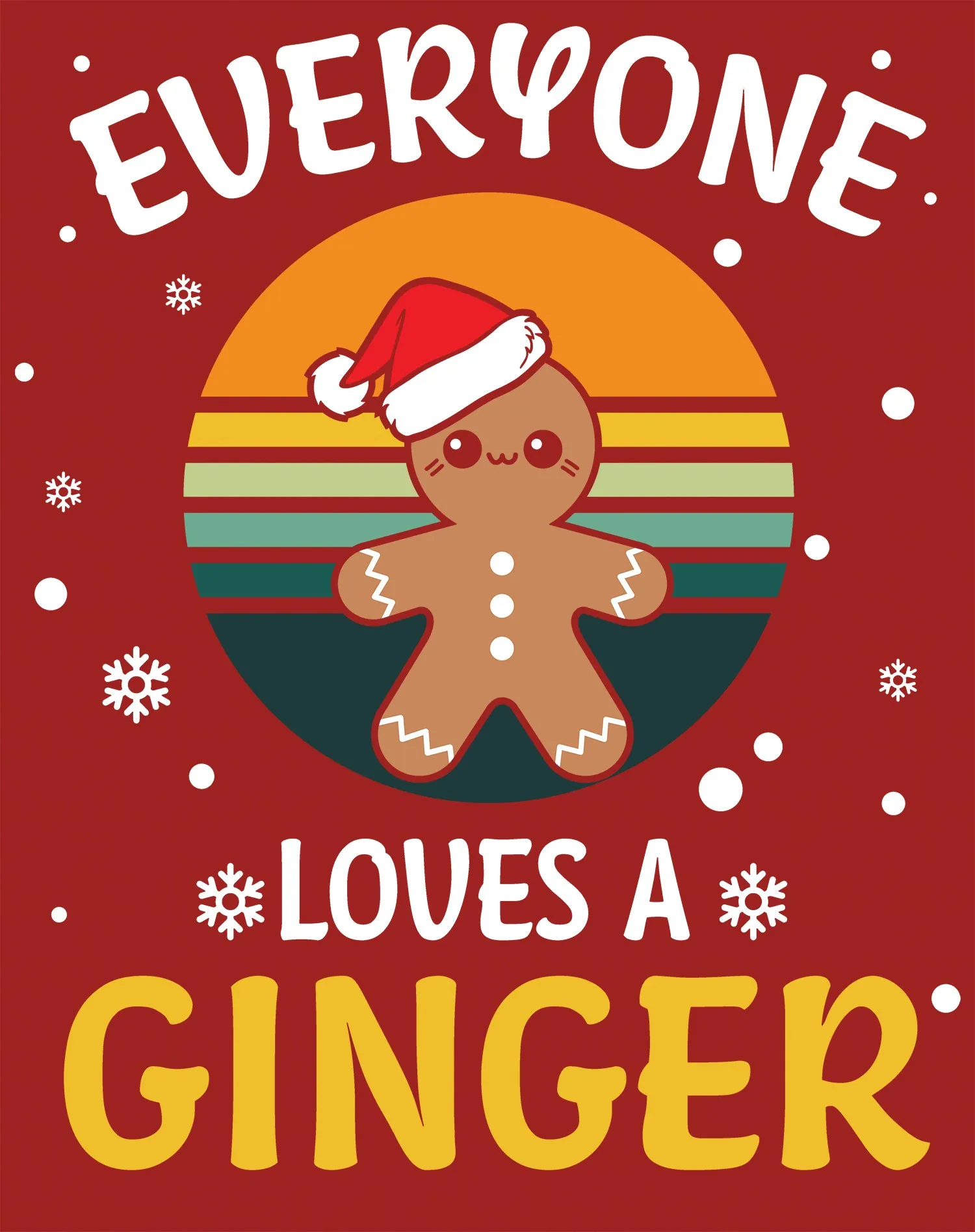 Christmas Ginger Everyone Loves Meme Fun Gingerbread Man Lol Youth T-Shirt