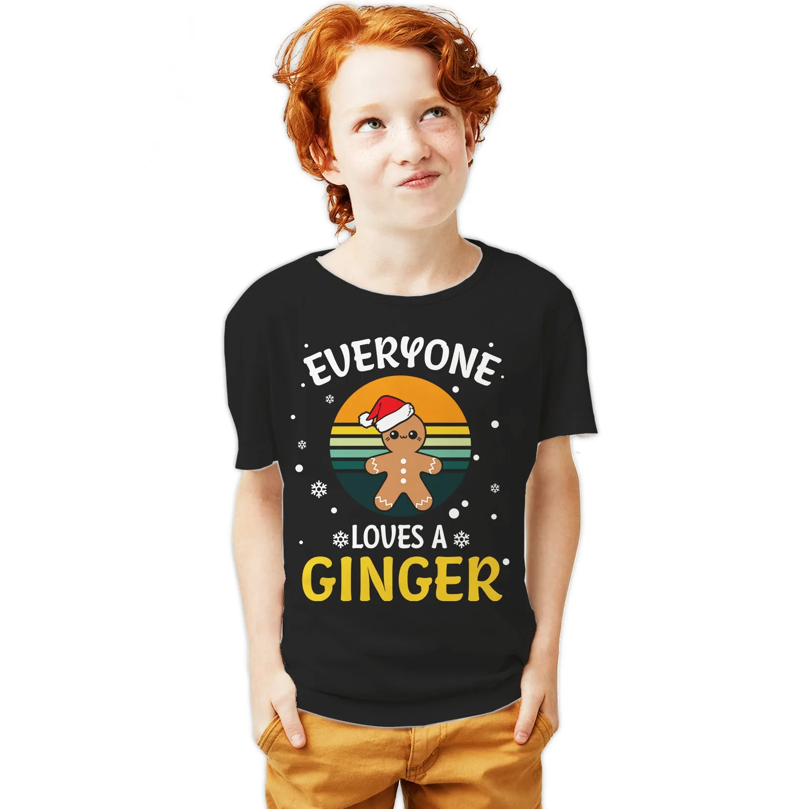 Christmas Ginger Everyone Loves Meme Fun Gingerbread Man Lol Youth T-Shirt