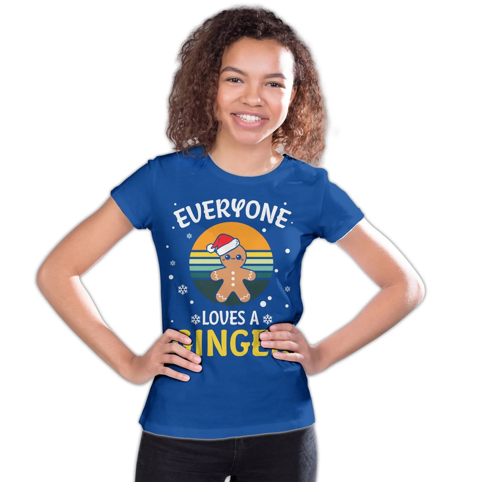 Christmas Ginger Everyone Loves Meme Fun Gingerbread Man Lol Youth T-Shirt