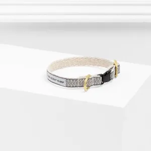 Collier pour chat Chef l’Bark crème et noir