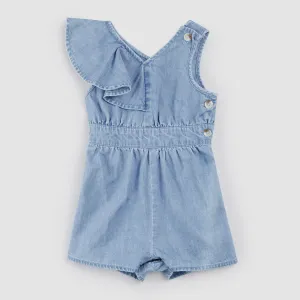 Combinaison en chambray bleu ciel