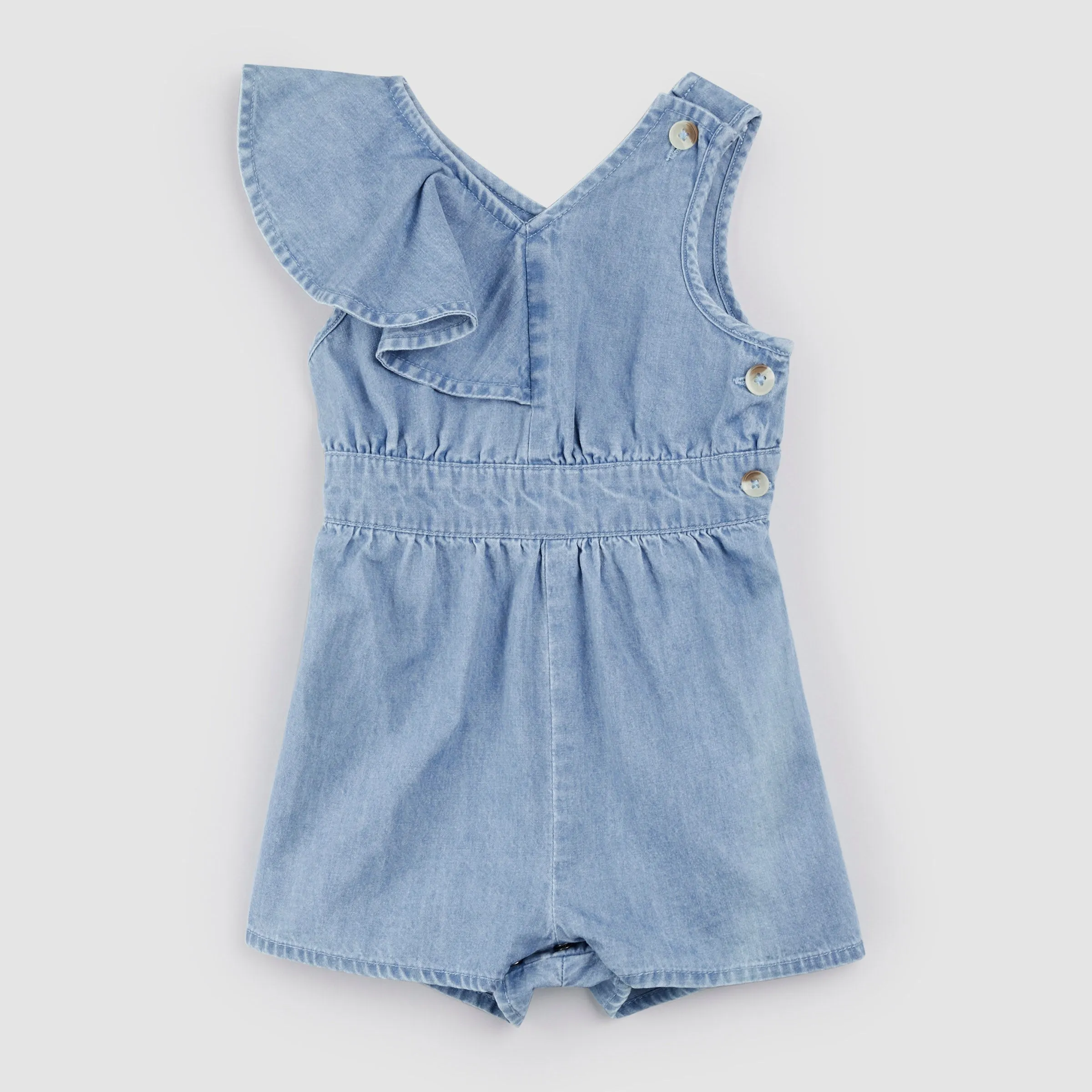 Combinaison en chambray bleu ciel