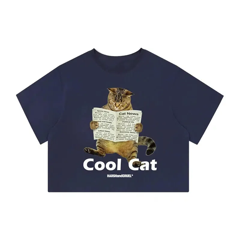 Cool Cat Graphic T-shirt