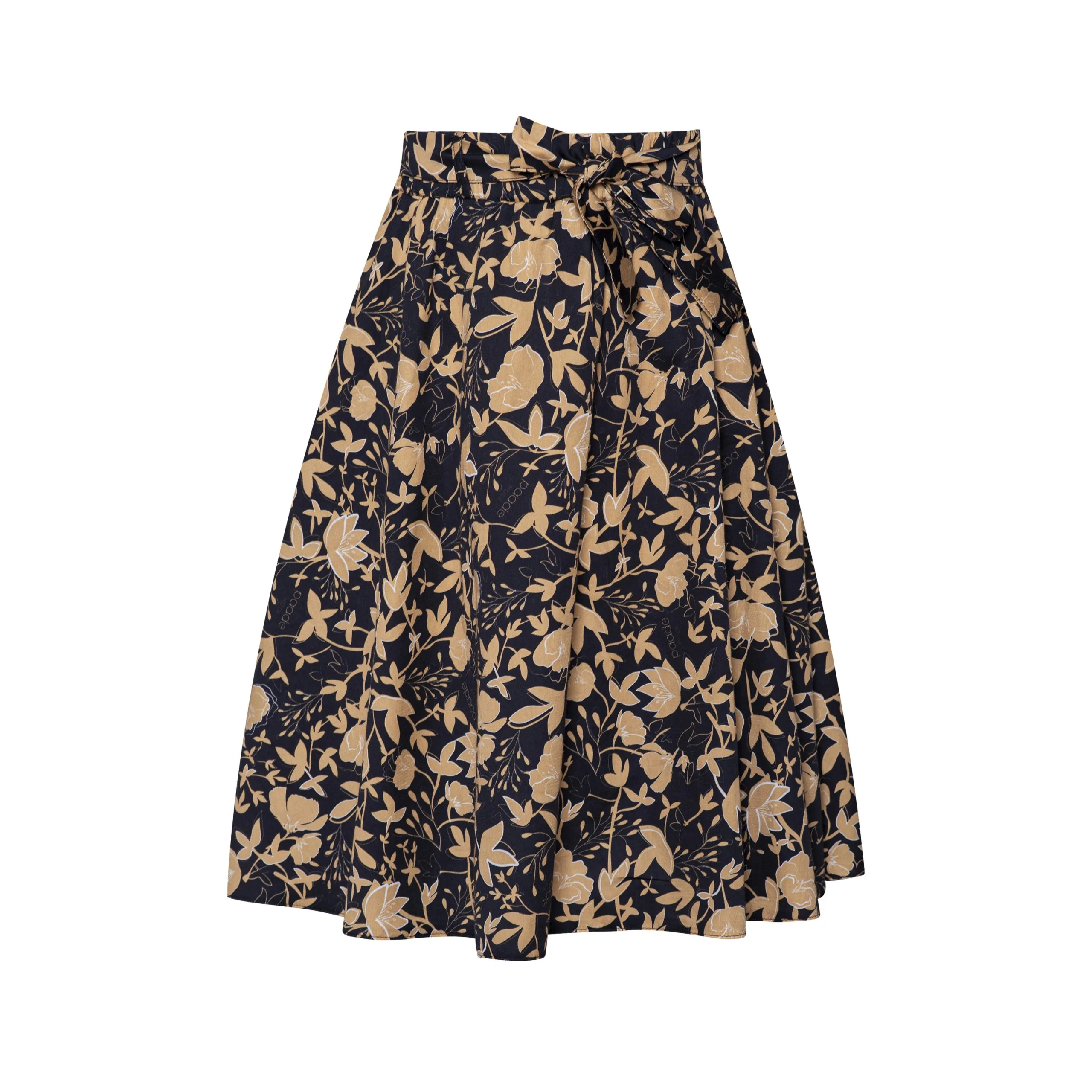Cotton Skirt Snowbell Black
