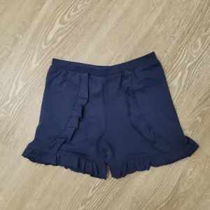 CR Kids Ruffle Terry Shorts - Navy