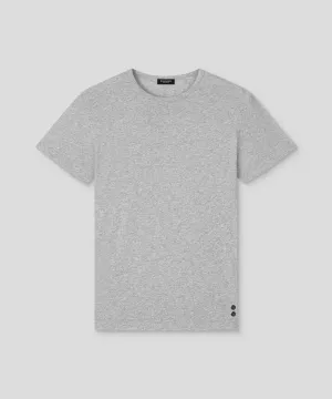 Crew Neck T-Shirt Eyelet Edition: Grey Melange